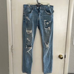 Forever 21 ripped jeans.